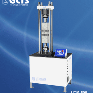 Universal Testing Machine (UTM-500) with a block of concrete in the testing chamber